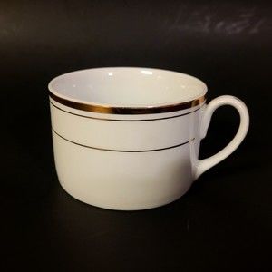 Meiwa table art Gold Elegance porcelain flat cup tea cup coffee cup